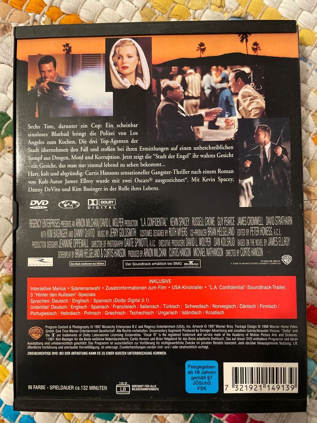 Tutti i DVDs: [DVD] L.A. Confidental (1997) Snapper Case – Usato da Frasnacht venduto da GracyStore 1