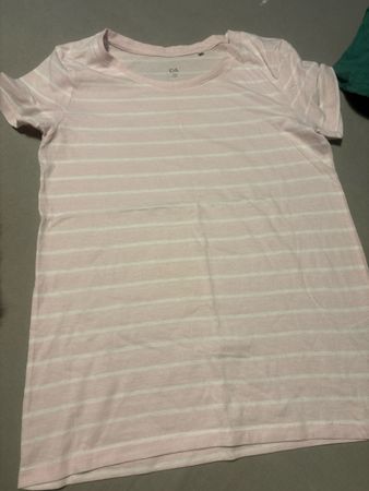 Rosa gestreiftes C&A T-Shirt, Grösse S, Top Zustand!