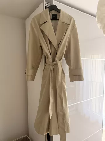 Trenchcoat Mango wasserabweisend beige
