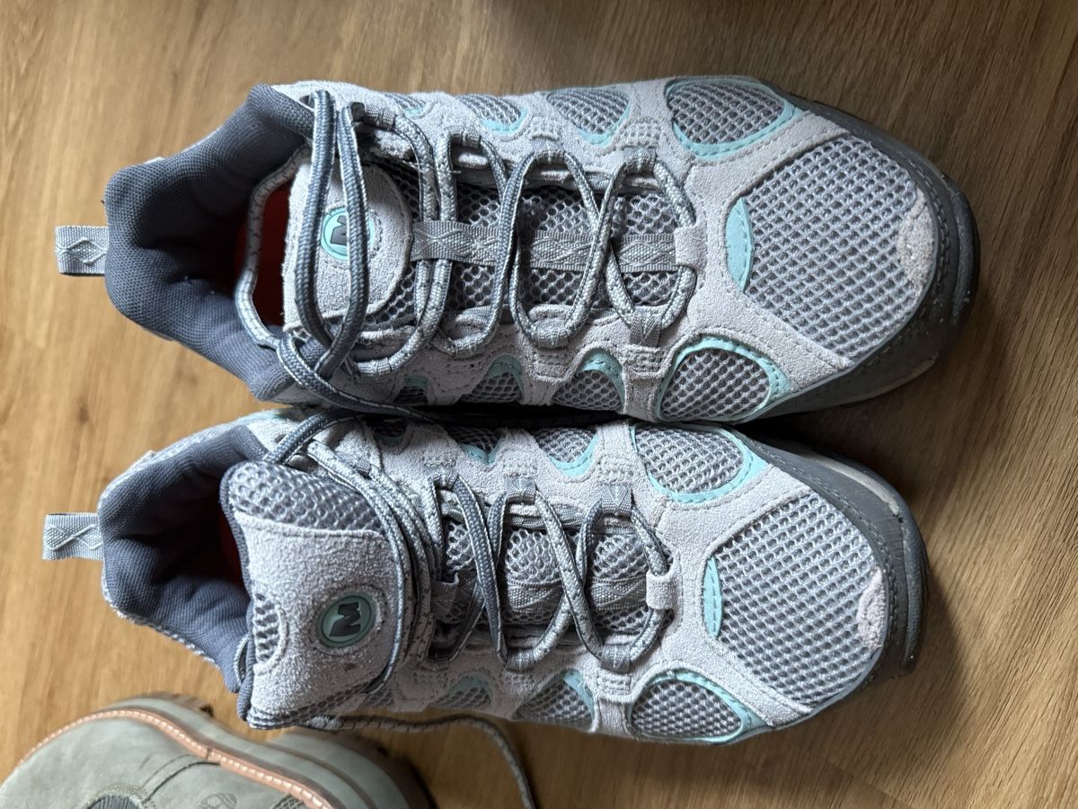 Merrell Scarpe da donna: Merrell Wanderschuhe Gr. 38 Grau/Türkis – Usato da Grenchen venduto da denosh 3