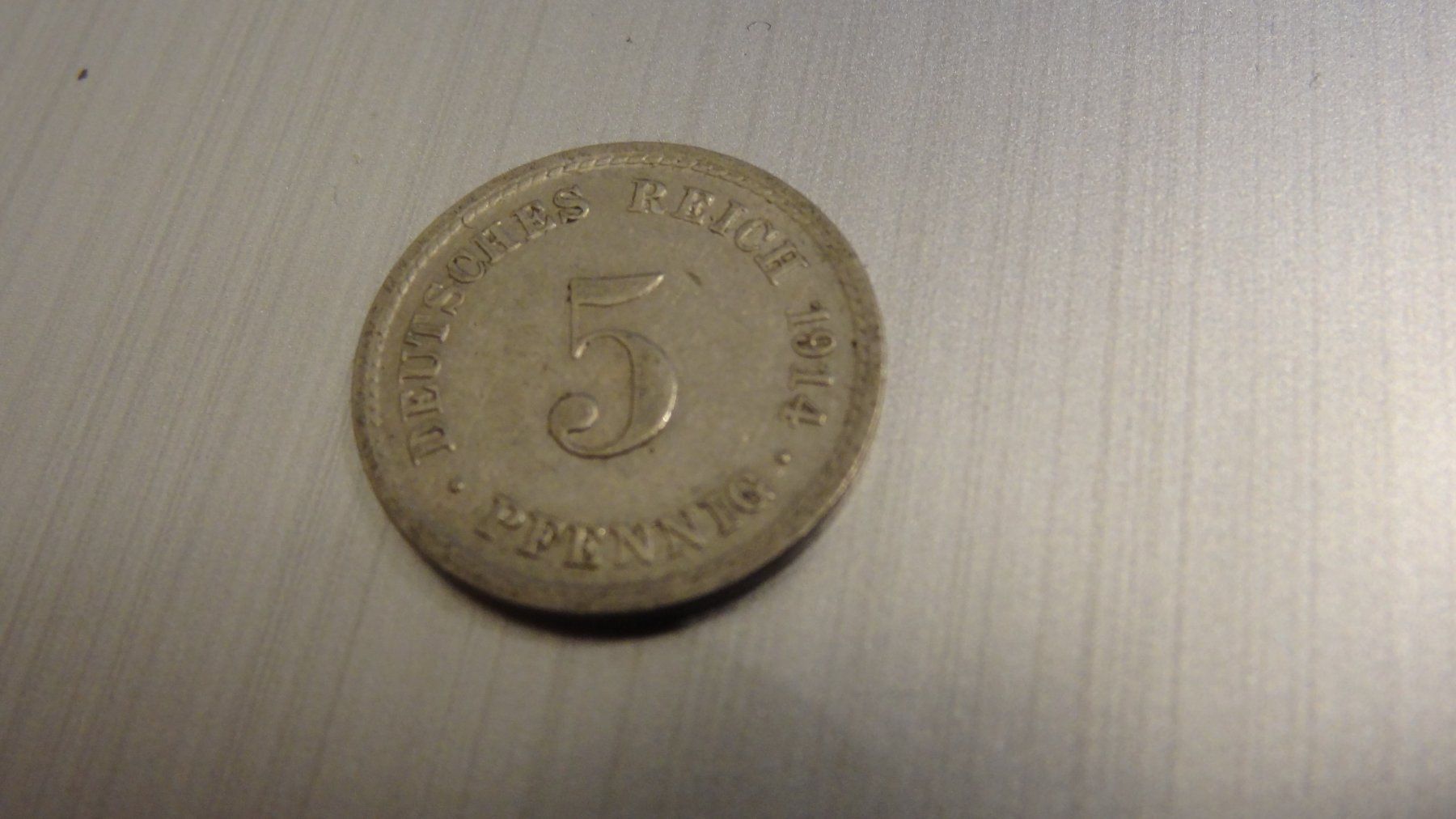 Alle Münzen: 1914 Deutsches Reich 5 Pfennig – Gebraucht aus Olten von pechsisa1