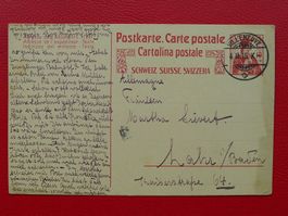 1915: Saubere Karte von VILLENEUVE nach LAHR b.BADEN (DE)
