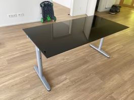 IKEA Galant Bürotisch schwarz 160x80 höhenverstellbar