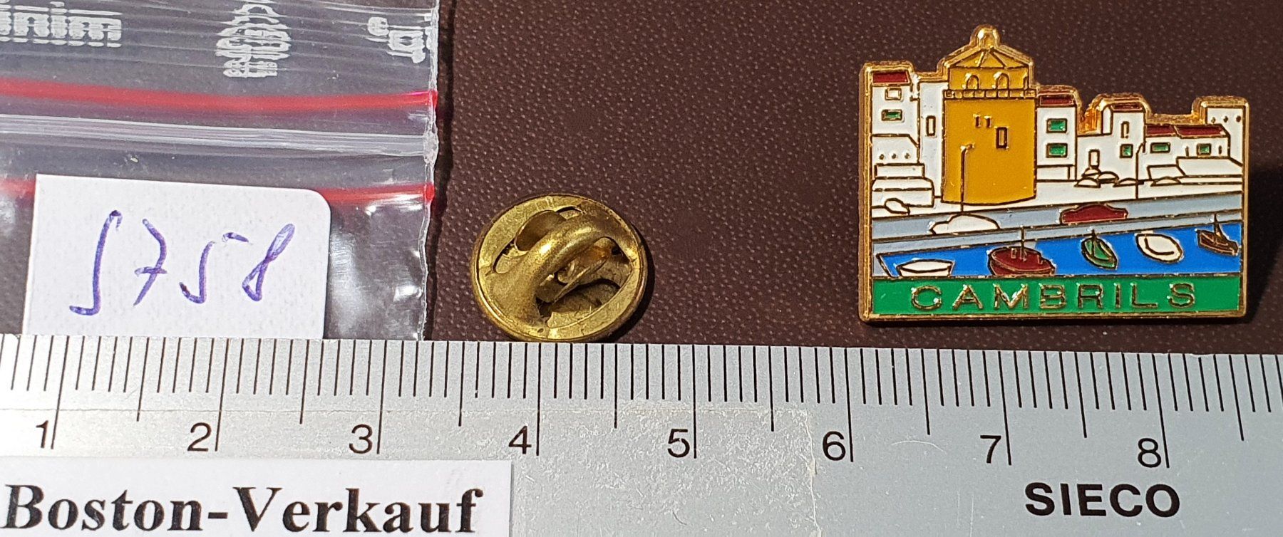 Plaketten & Abzeichen: S758 - Pin Cambrils Spain Spanien – Gebraucht aus Reinach BL von Boston-Verkauf 1