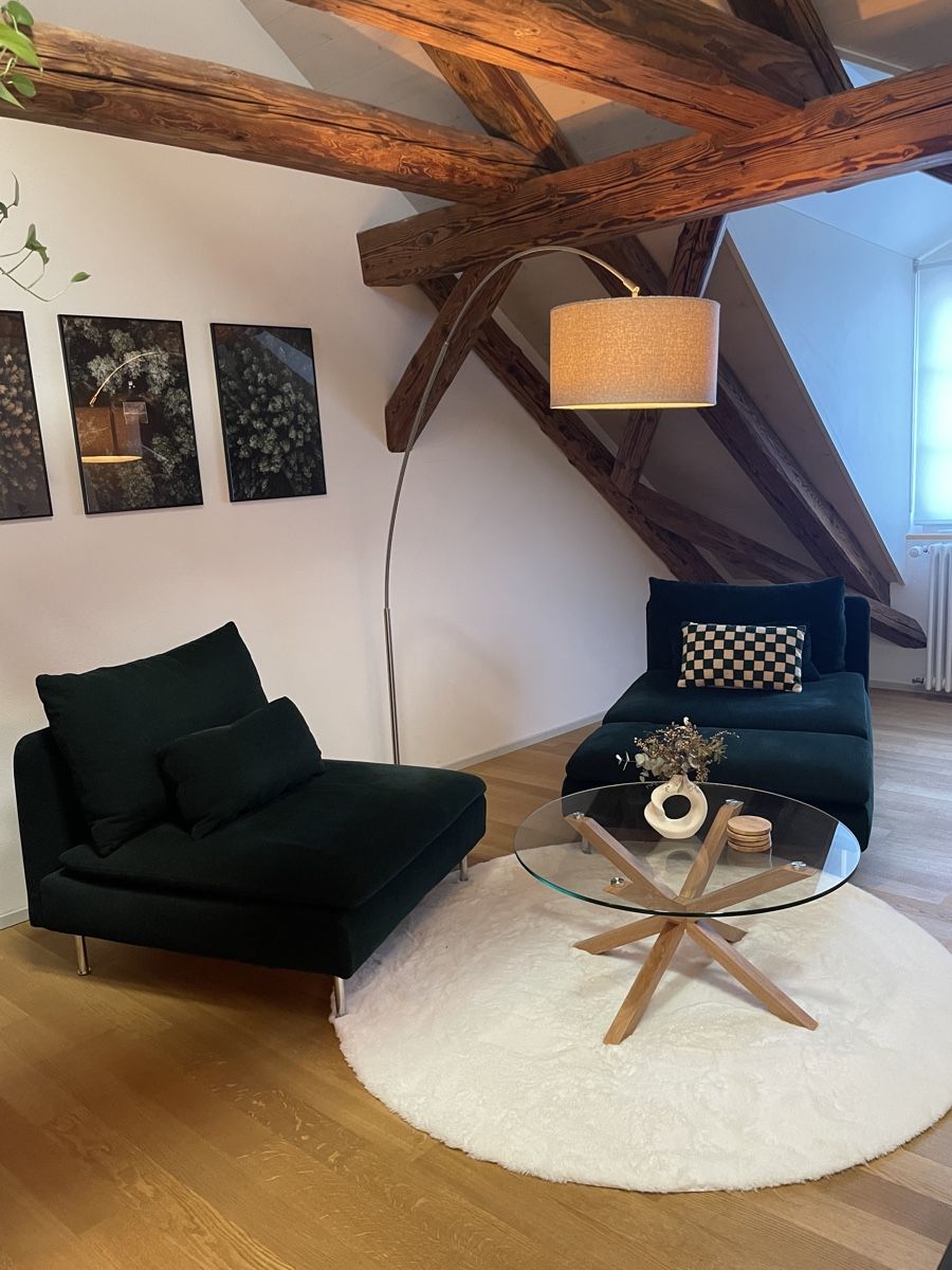 Ikea Sofas: Recamiere / Sofas / Sessel / SÖDERHAMN Tallmyra Dunkelgrün – D'occasion à Winterthur par lue_sqt9