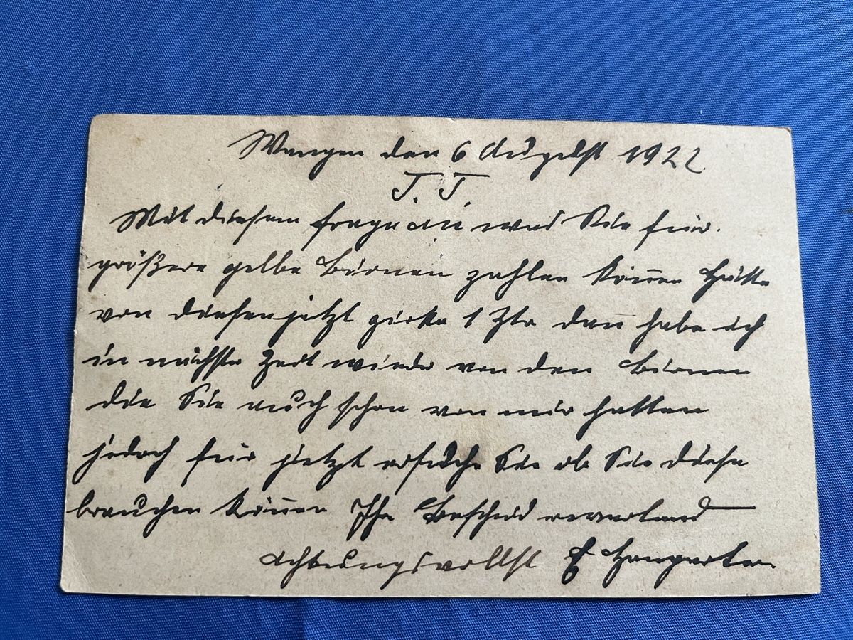 Ansichtskarten: Postkarte von 1922 – Gebraucht aus Romanshorn von Apfelschuss 1