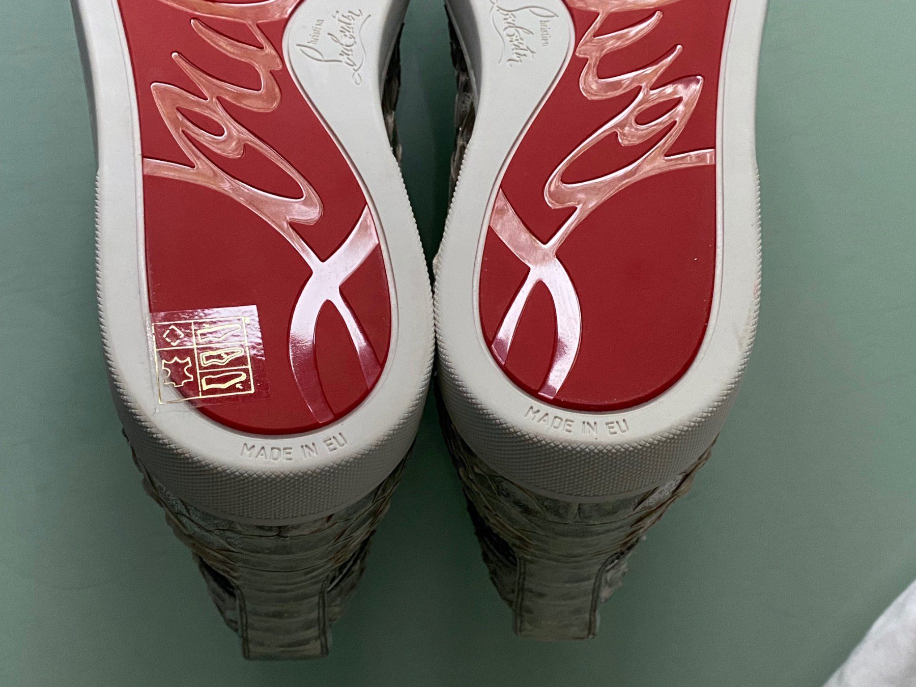 Christian Louboutin Scarpe da uomo: CHRISTIAN LOUBOUTIN Crystals Python Leder Sneakers 43.5 NEU – Nuovo (secondo la descrizione) da Kreuzlingen venduto da kruezbiz 7