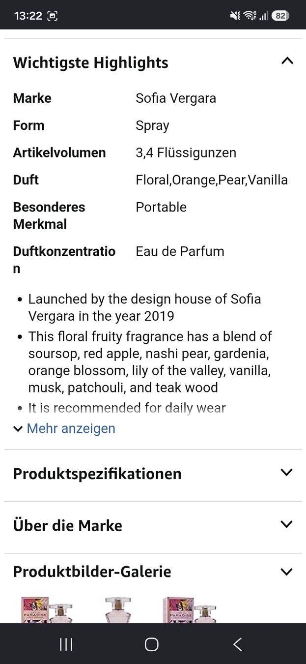 Parfums & Eau de Toilette: parfum sofia vergara 100ml – D'occasion à Basel par lilifee86 2