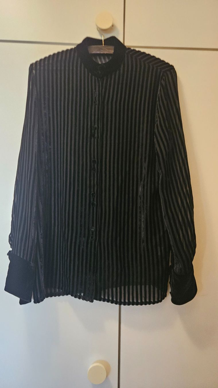 Completi & Tailleur: Camicetta e gonna nera Tattoo tg.M rayon e seta – Usato da Melano venduto da H-Sara