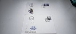 2x Ersttagsbriefe Helvetia 1986 Sport