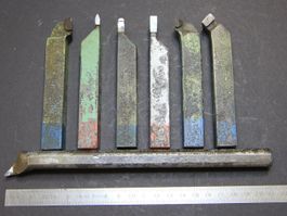 7Stk Drehmeissel mit eingelöteten Hartmetallplatten