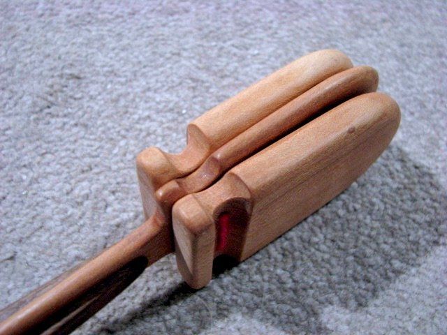 Musikinstrumente: Stiel Kastagnette Klapper Holz Rhythmus Instrument Handarbei – Neu (gemäss Beschreibung) aus Wil ZH von Arbolero 6