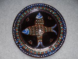 Keramik Wandteller "Fische"