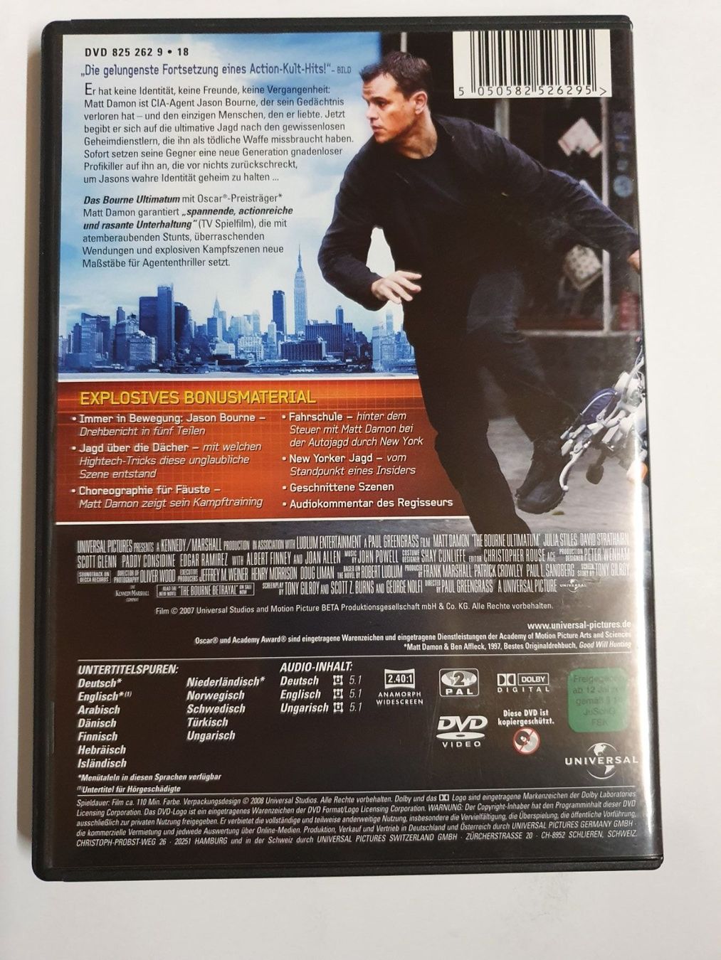 Tutti i DVDs: Das Bourne Ultimatum DVD – Usato da Oberdorf BL venduto da BaldenEagle 1