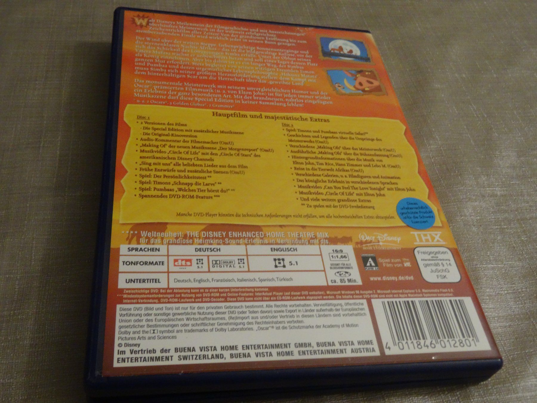 Tutti i DVDs: Der König der Löwen - DVD - Special Edition – Usato da Olten venduto da Disc-Verkauf 3