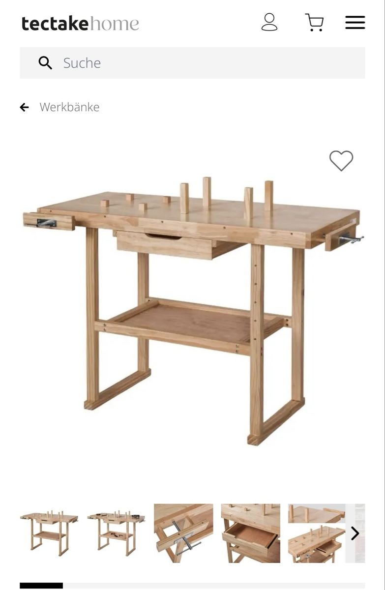 Banchi da lavoro: Werkbank Holz mit Schublade – Usato da Ebikon venduto da Lukim86 4