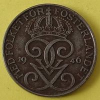 5 Öre Münze - FEM ÖRE- König Gustav V. - Schweden 1946