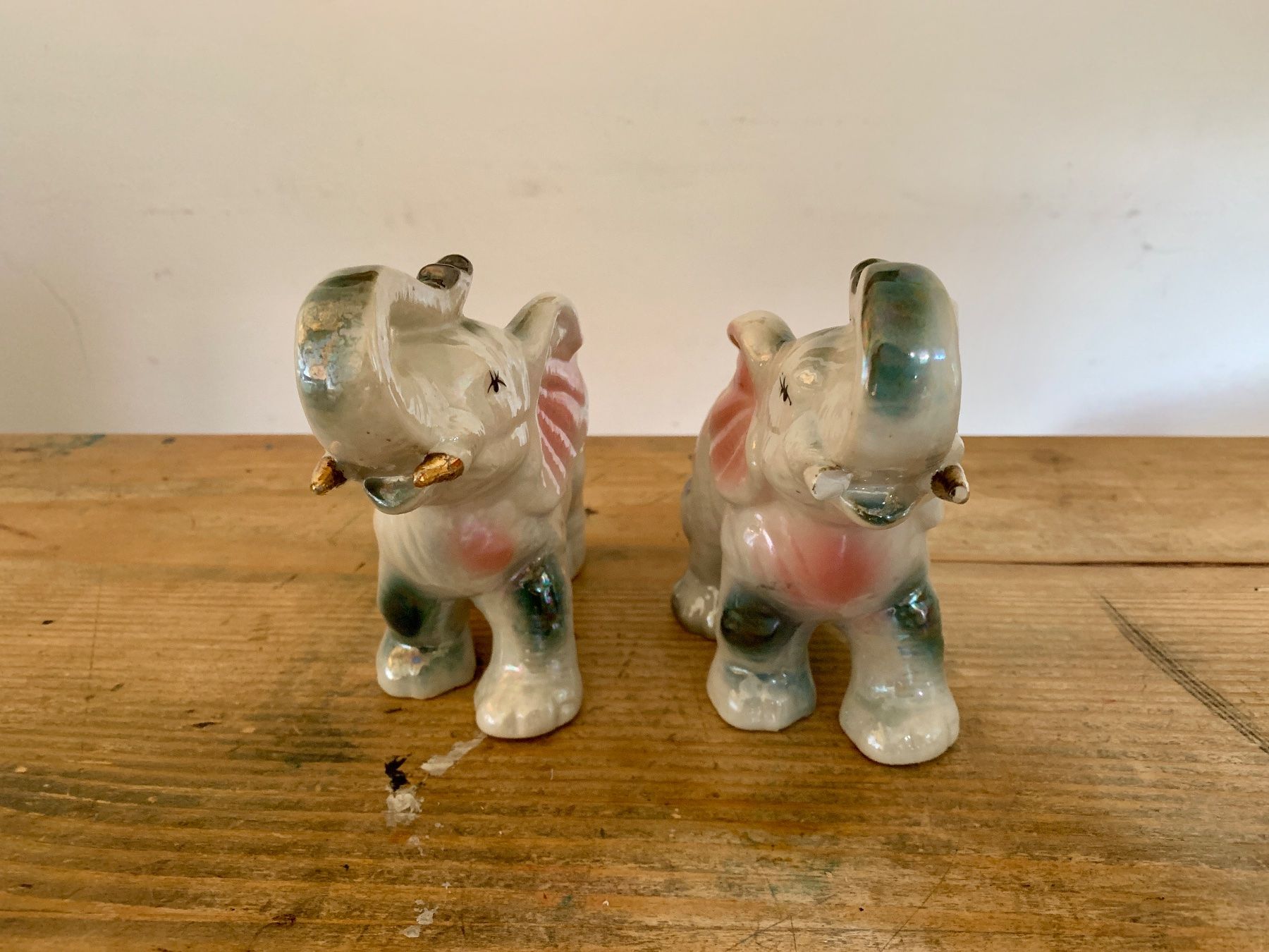Statuette: 2er Set irisierende Elefanten Figuren – Usato da Zürich venduto da Les_Zurichois 2