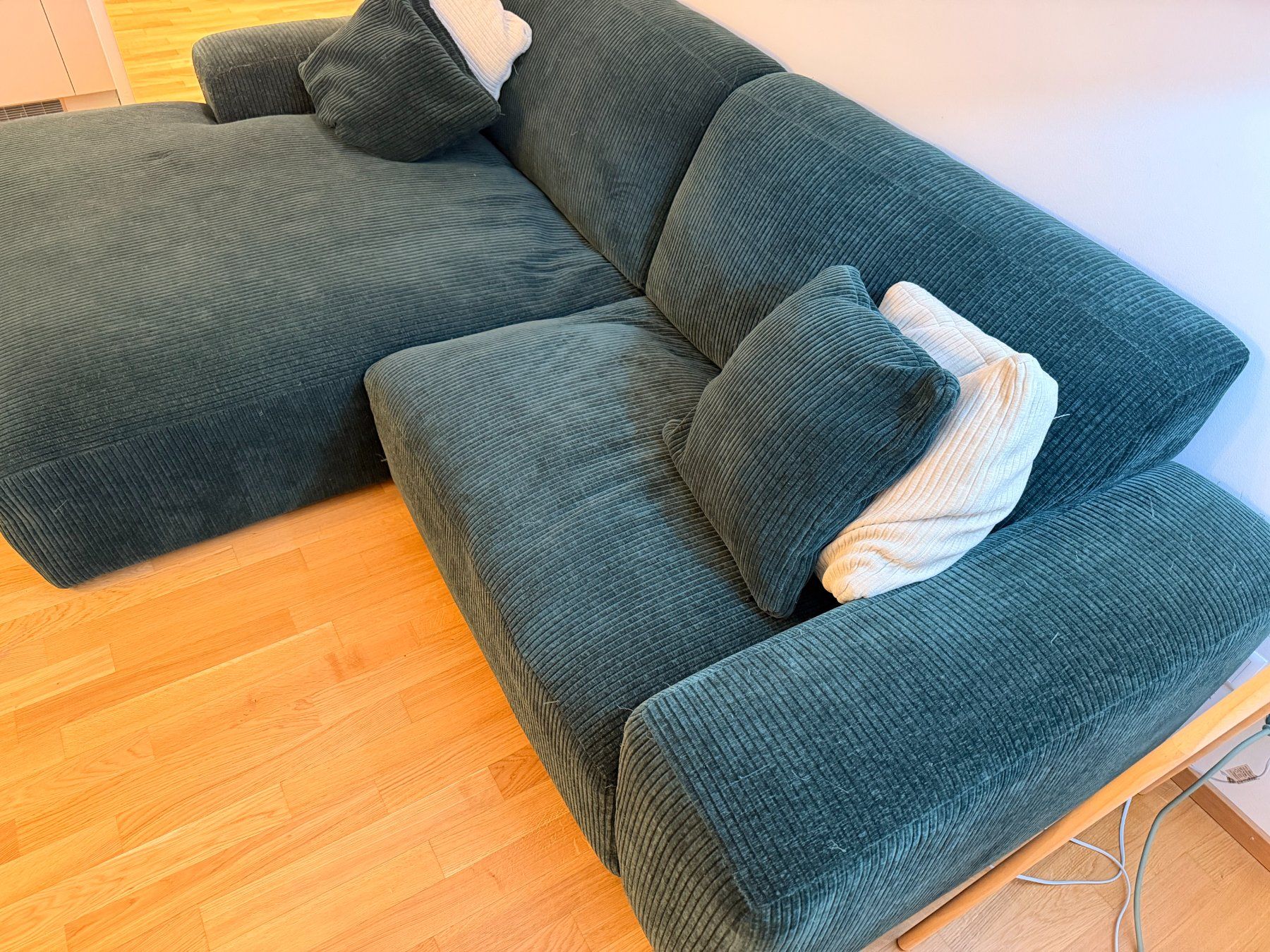 Sofas: Ecksofa Grün 254 × 161 × 80 cm – D'occasion à Basel par abd_6s7f 3