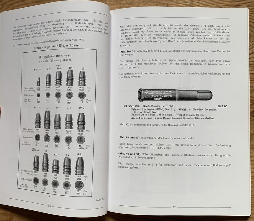 Buch Die Munition zum Mausergewehr M 71 8
