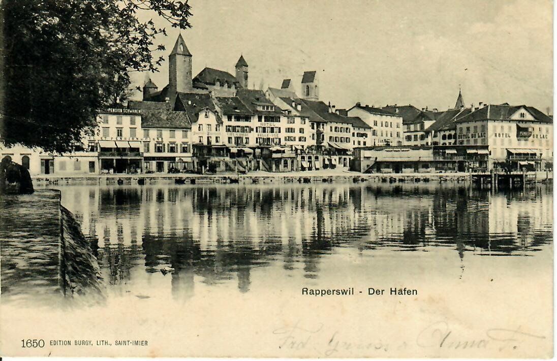 Cartoline postali: Rapperswil 1903 – Usato da Hochdorf venduto da Ziegel-16