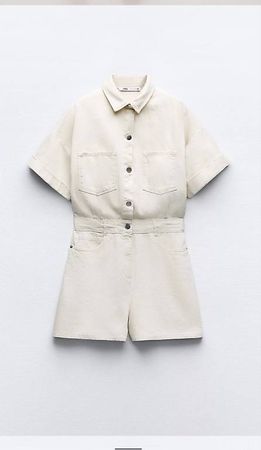Zara Rumper/Kurzer Jumpsuit
