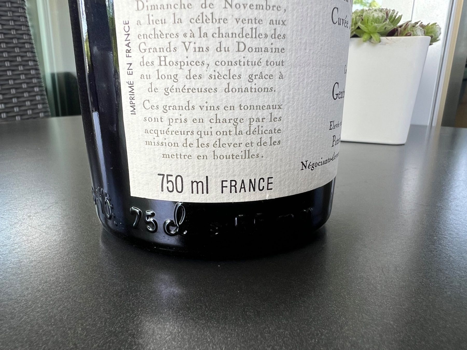 Vino: 1 Fl. Hospices de Beaune 1984 – Nuovo e nell'imballaggio originale da Birmensdorf ZH venduto da Zielasco 3