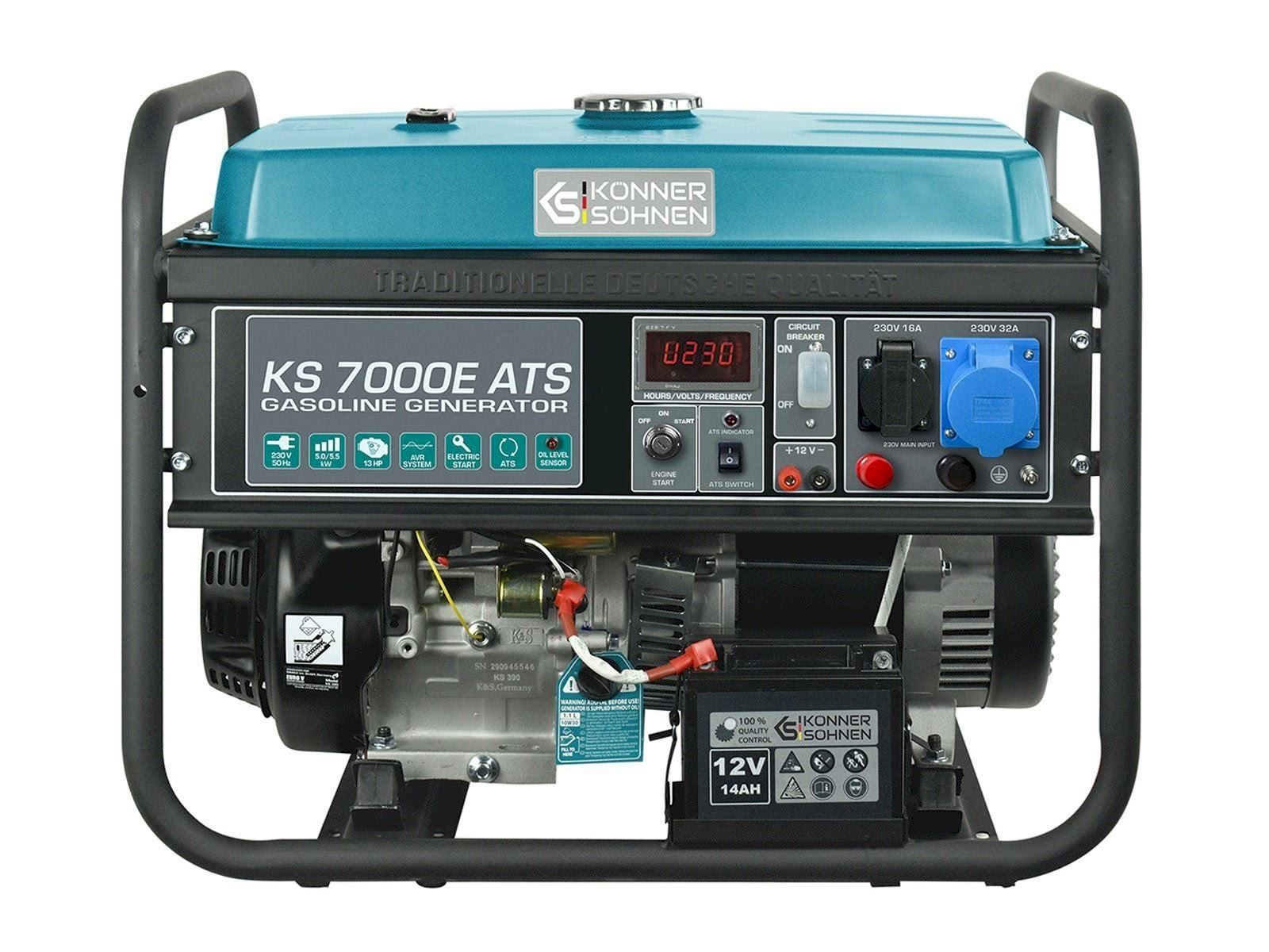 Generatori di corrente: K&S KS 7000E ATS Benzin-Generator 5.5kW – Nuovo e nell'imballaggio originale da Bottighofen venduto da zaap