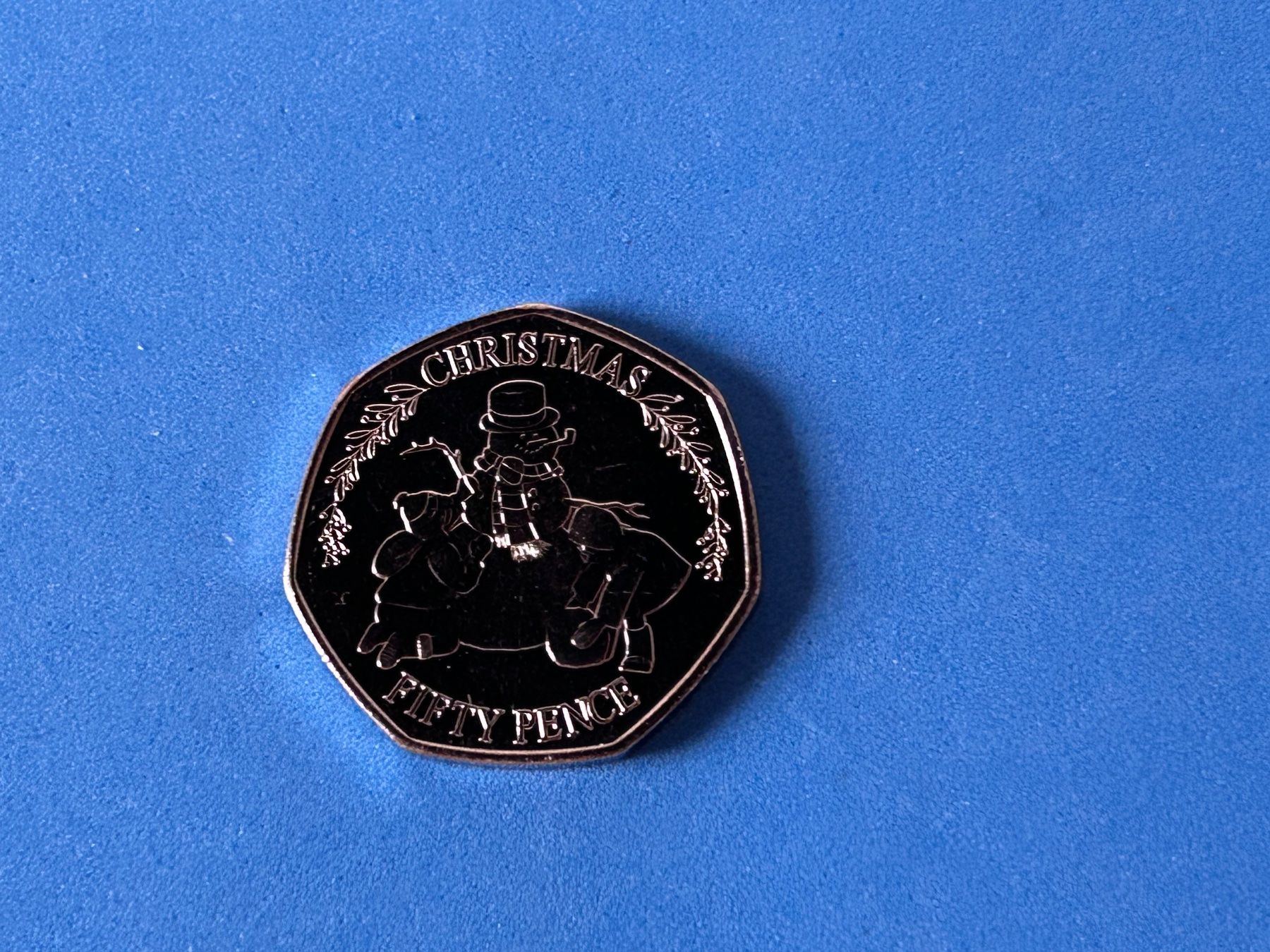 Tutti le monete: Gibraltar - 50 pence - Christmas 2023 UNC – Nuovo (secondo la descrizione) da Corcelles NE venduto da AJKader 4