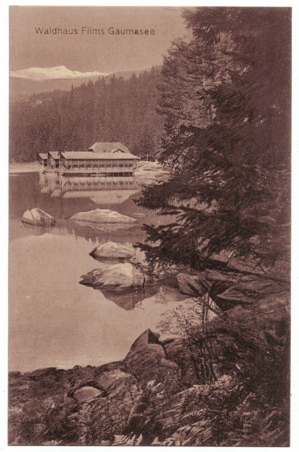 Ansichtskarten: Waldhaus Flims, Caumasee um 1920 – Gebraucht aus Frauenfeld von POML