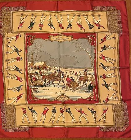 Foulard Hermès Les Plaisirs du Froid
