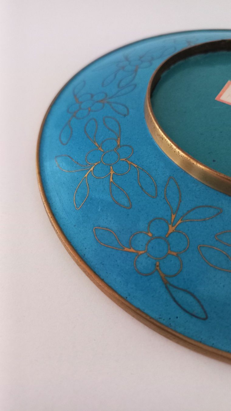 Piatti: Cloisonné Teller weiss, China – Usato da Bévilard venduto da Orscha 6