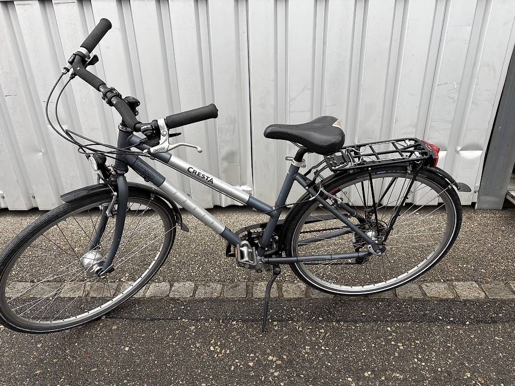 Velos: Damenvelo Cresta Vento. Grau/silber – Gebraucht aus Reiden von Halti