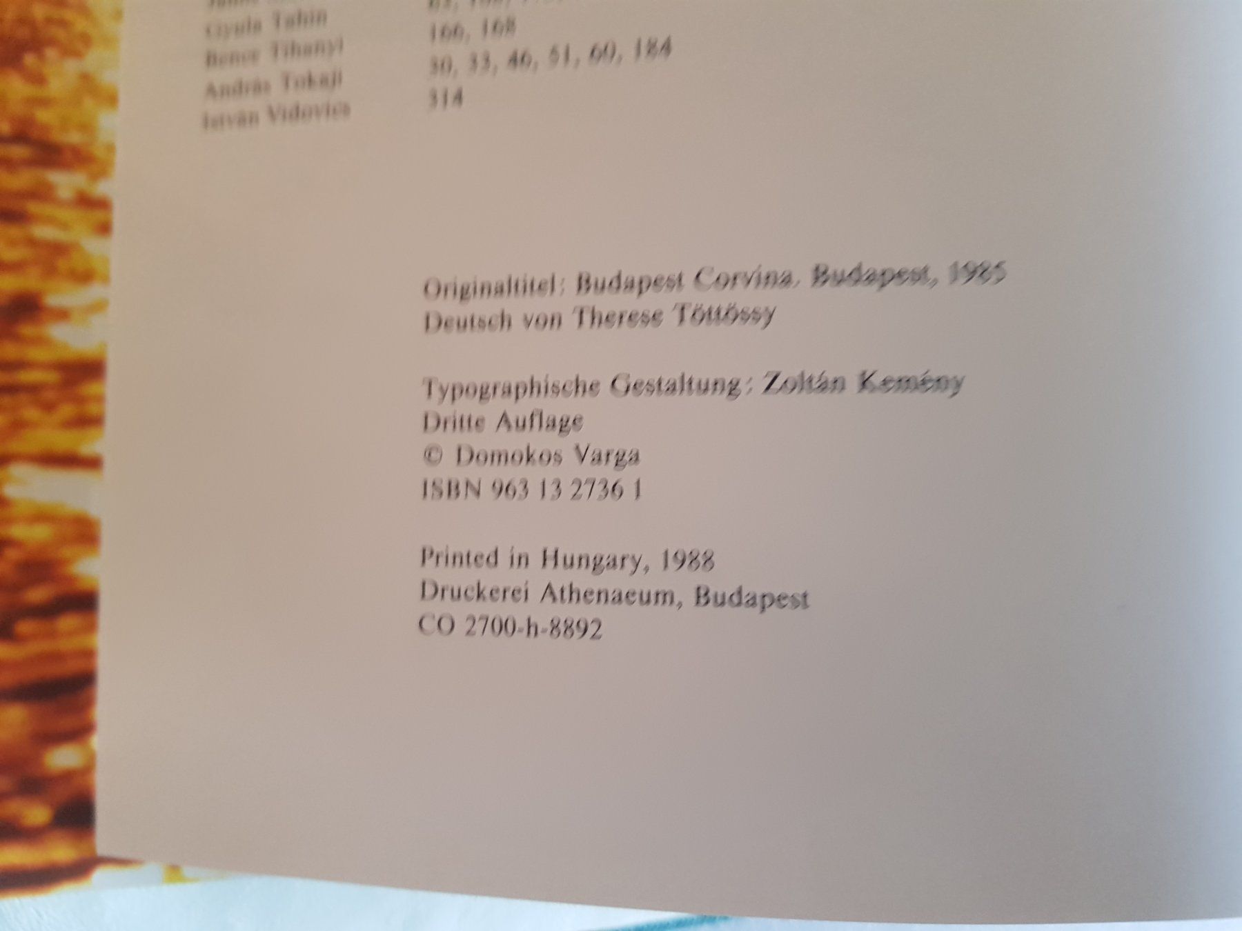 Libri: Bilder Reise Städte Buch: Budapest von 1988 – Usato da Walterswil BE venduto da Lonitti 2