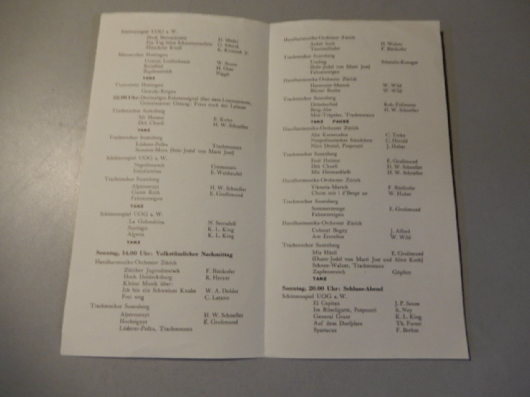 Dokumente: Zürifäscht 1953 Sammlung, Programm und Grusskarte – Gebraucht aus Erstfeld von Mario_boe0 2