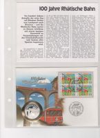 Numis Brief, 100 Jahre Rhötische Bahn