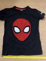 Spiderman T-Shirt von Next, Grösse 116, Schwarz