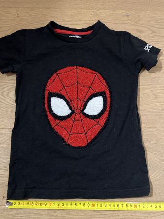 Spiderman T-Shirt von Next, Grösse 116, Schwarz