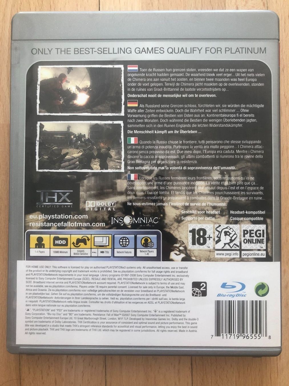 Sony Spiele: Resistance Fall of Man PS 3 – Gebraucht aus Nussbaumen AG von Pika-Shop 1