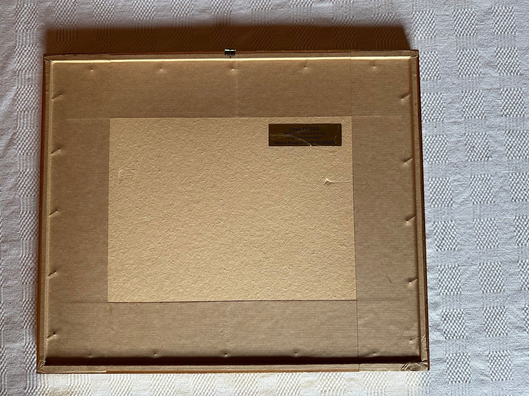 Gemälde: Cadre doré avec motif Yverdon – Gebraucht aus Ste-Croix von BuffetSC 1