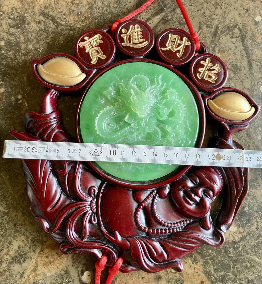 Statuette: Feng Shui Glücksbringer mit Drache und Jadeimitat – Usato da Vinelz venduto da Viewfinder84 3