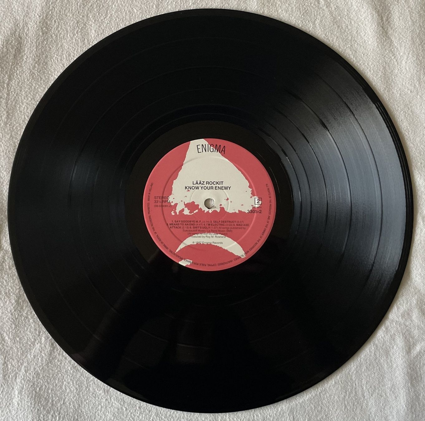 Dischi in vinile: Laaz Rockit – Know Your Enemy - LP - 1987 - First Press – Usato da Uster venduto da Zardodel 3