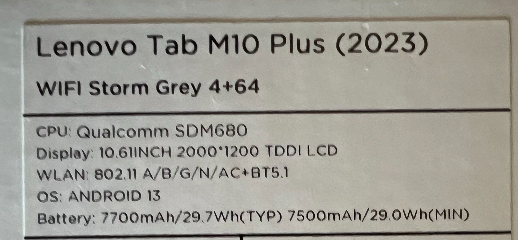 Lenovo Tablet PC: Lenovo Tablet Tab M10 Plus – Gebraucht aus Uster von Stoessda 2