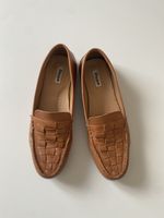 Dune Loafers Leder cognacbraun Grösse 40