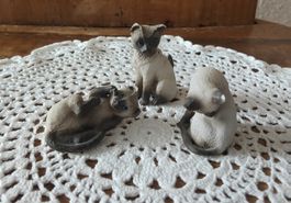 Siamkatzen aus Keramik 