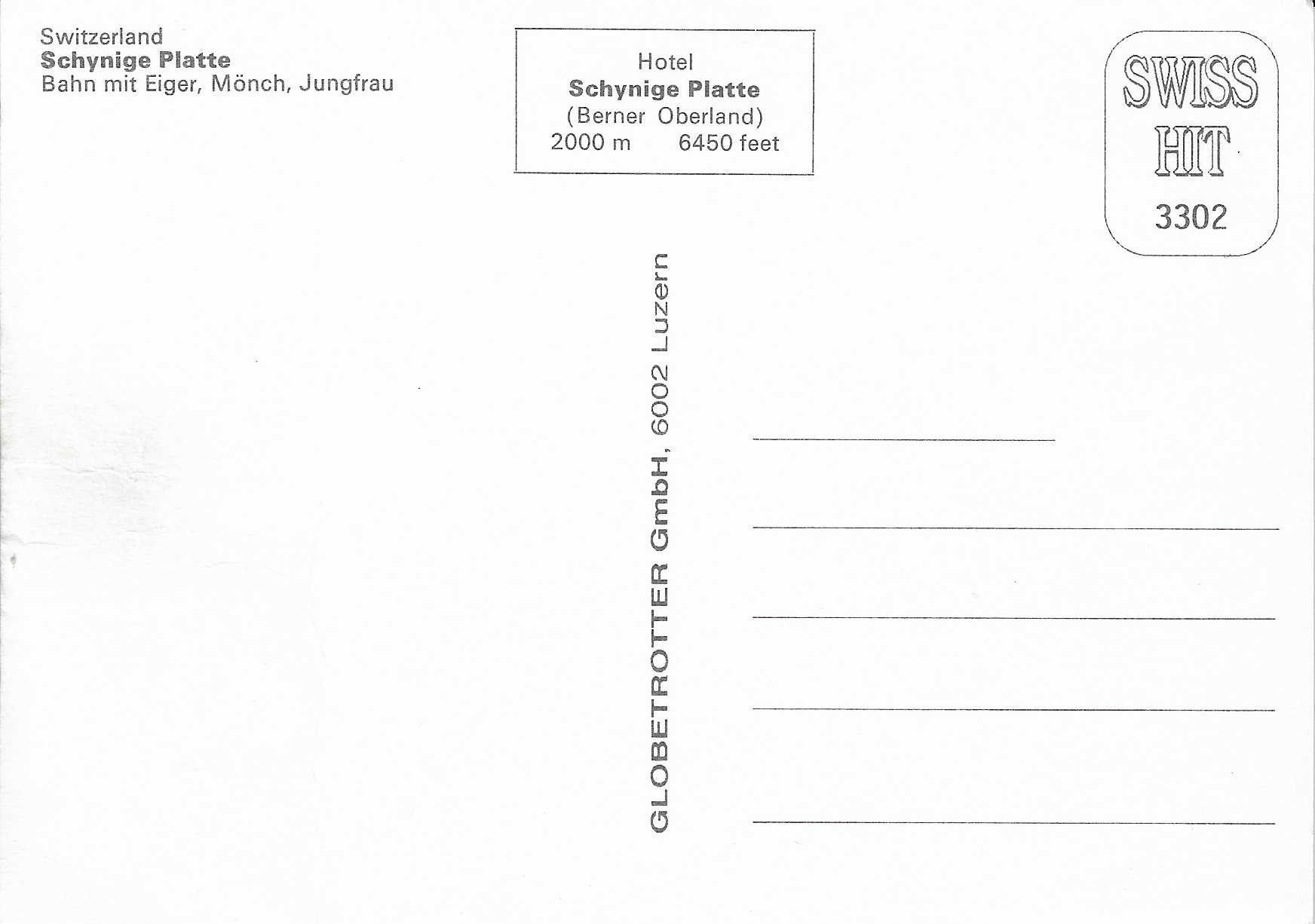 Cartoline postali: Schynige Platte – Nuovo (secondo la descrizione) da Rothrist venduto da Stranglehold 1