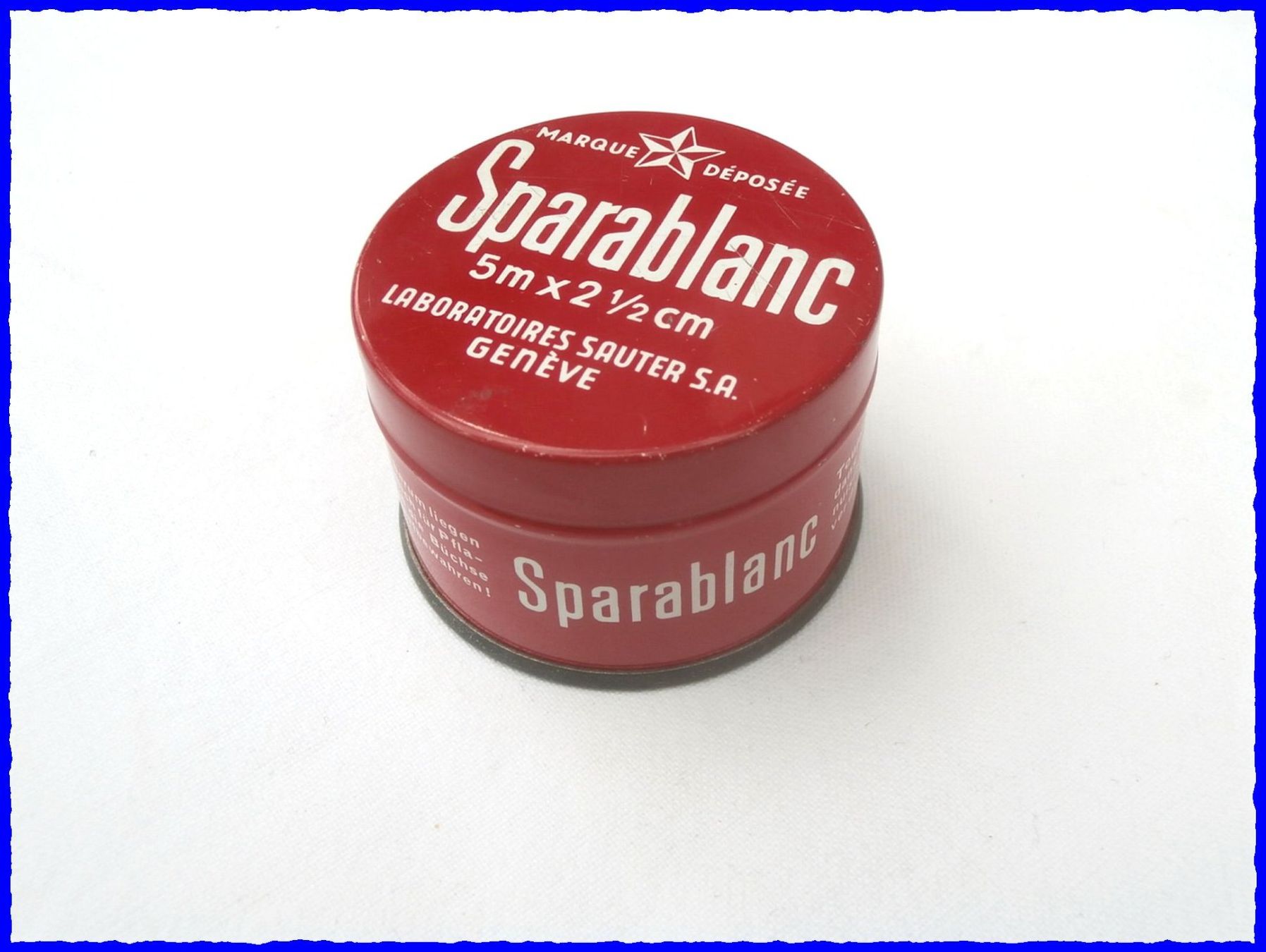 Barattoli: alte Blechdose "SPARABLANC" 2.5 cm - Laboratoires Sauter SA – Usato da Worblaufen venduto da Re_mo81 3