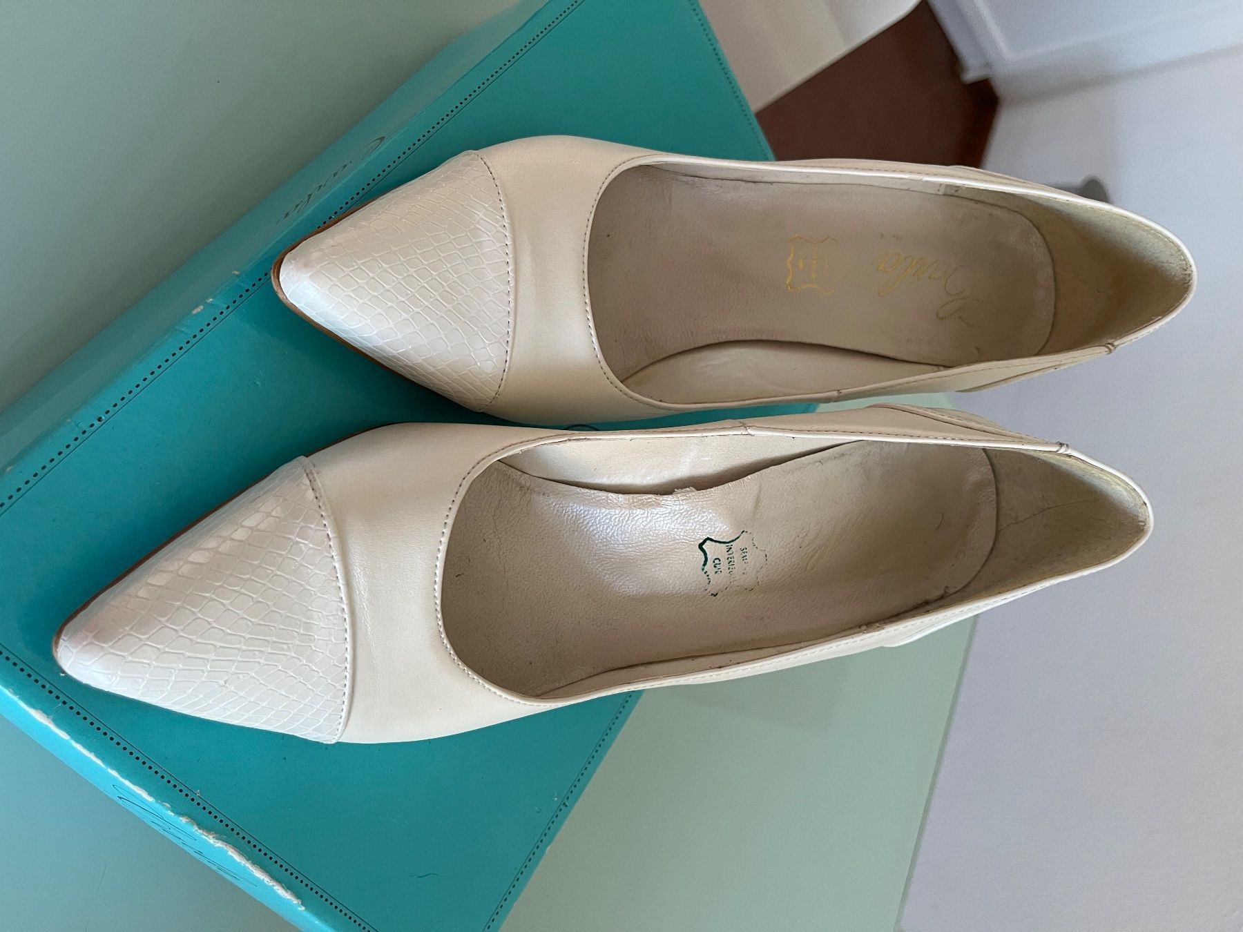 Damenschuhe: Scarpe eleganti color perla in cuoio – Gebraucht aus Breganzona von sma_bp8f 4