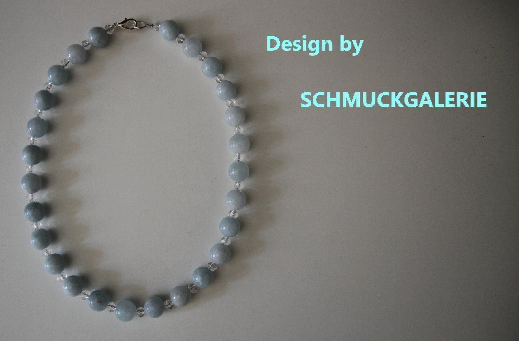 Ketten: NEU: Aquamarin Kette Collier + Kristalle – Neu (gemäss Beschreibung) aus Matten b. Interl von EdelsteineInterlaken 1