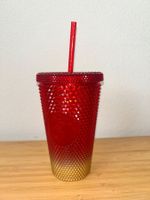 Starbucks Becher rot mit Deckel und Strohhalm 473ml neu